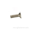 Keluli tahan karat SUS316 Hex Socket Flat Head Screw